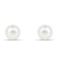 Conjunto de Plata Bañada en Oro con Perla de Agua Dulce Crema ( Pendientes +Pulsera )