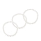 Conjunto Cuenta con Perla de Agua Dulce Crema