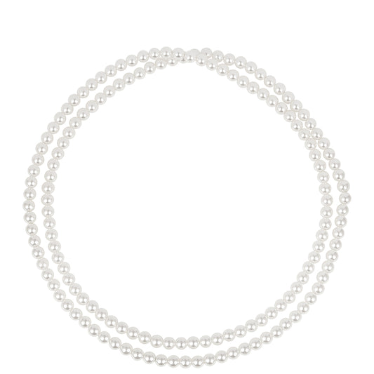 Collar de Plata Bañada en Oro con Perla de Agua Dulce Crema