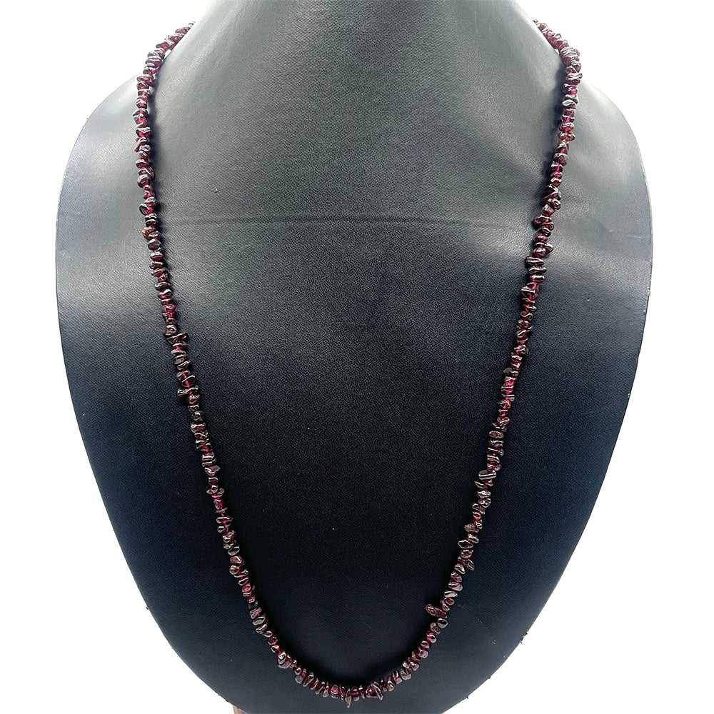 Collar Cuenta con Granate rojo 2 