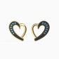Pendientes de Oro 14K con Diamante Azul (14 piezas)