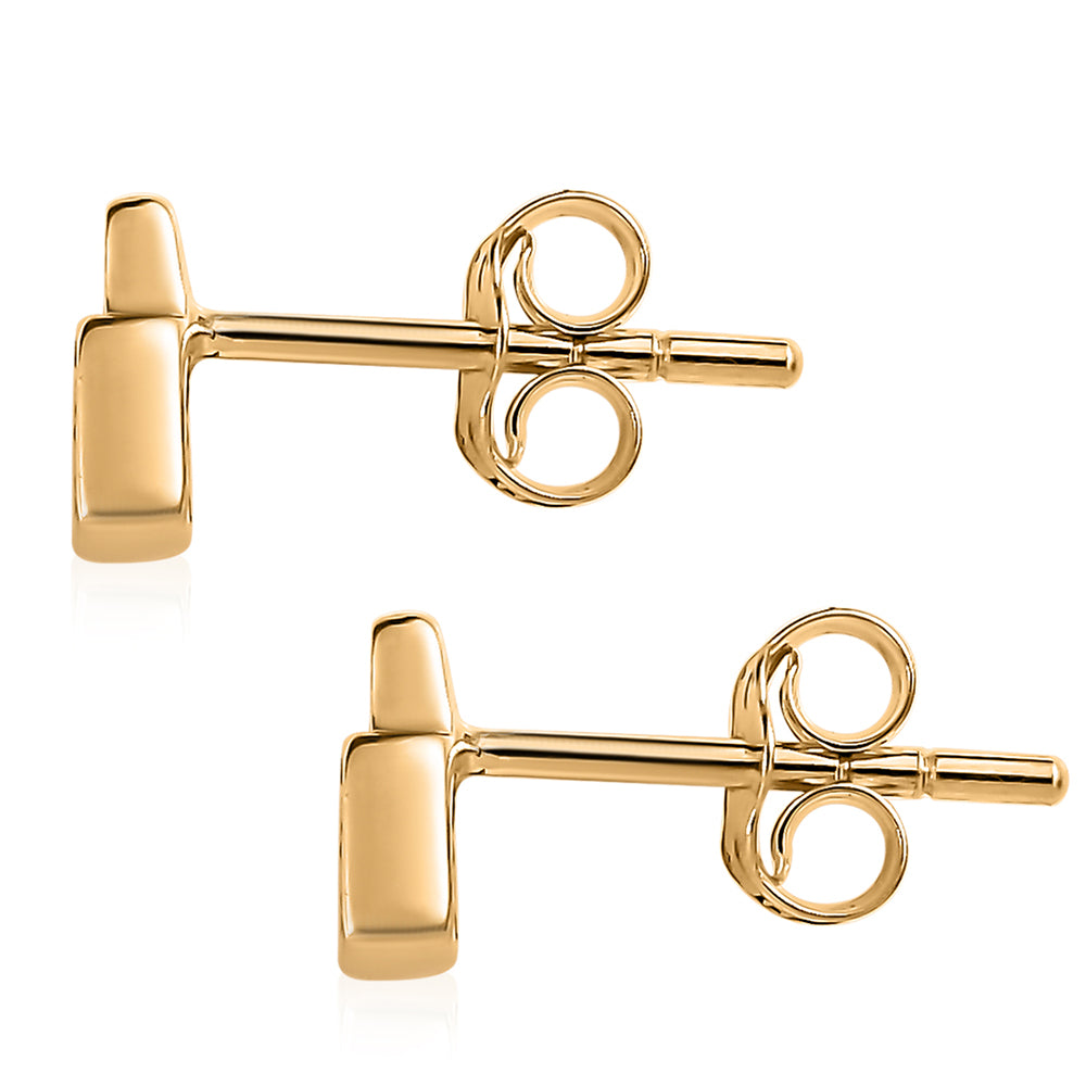Pendientes de Oro 9K con Diamante Azul 3 