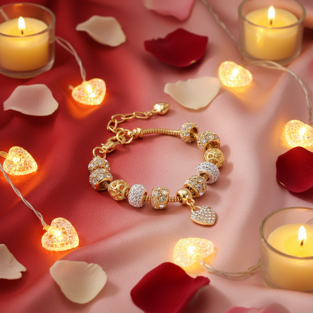 Pulsera de Cristal Regalo de San Valentín – En pedidos superiores a 50 €