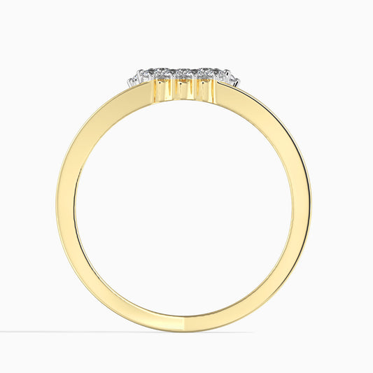 Anillo de Oro 14K con Diamante blanco (13 piezas)