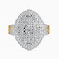 Anillo de Oro 14K con Diamante blanco (95 piezas)