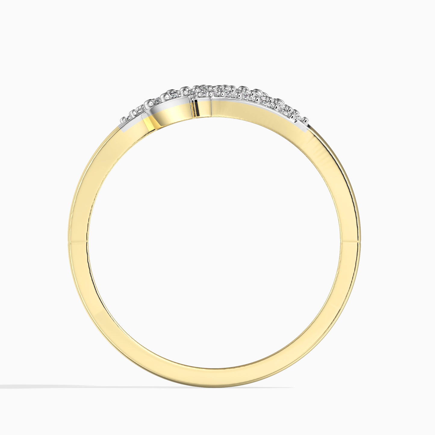 Anillo de Oro 14K con Diamante blanco (36 piezas)