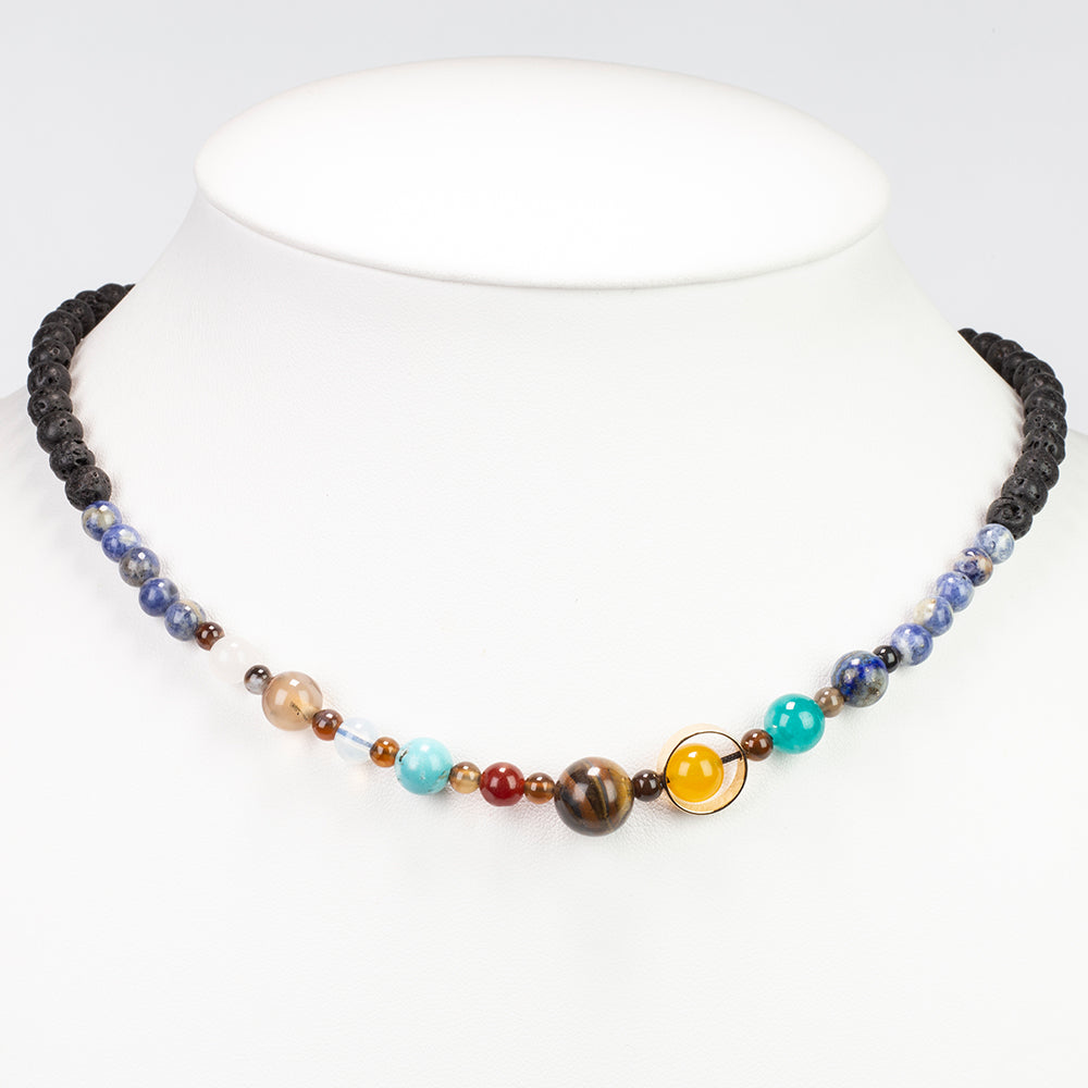 Collar Pepita con Lapislázuli y Ojo de Tigre 1 
