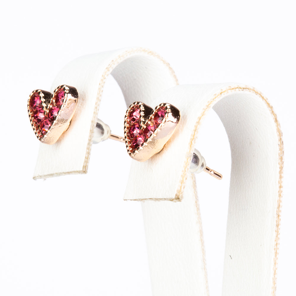 Conjunto de Aleación Bañado en Oro con Cristal Emporia® Blanco y Cristal Emporia® Rojo ( Pendientes ) 5 