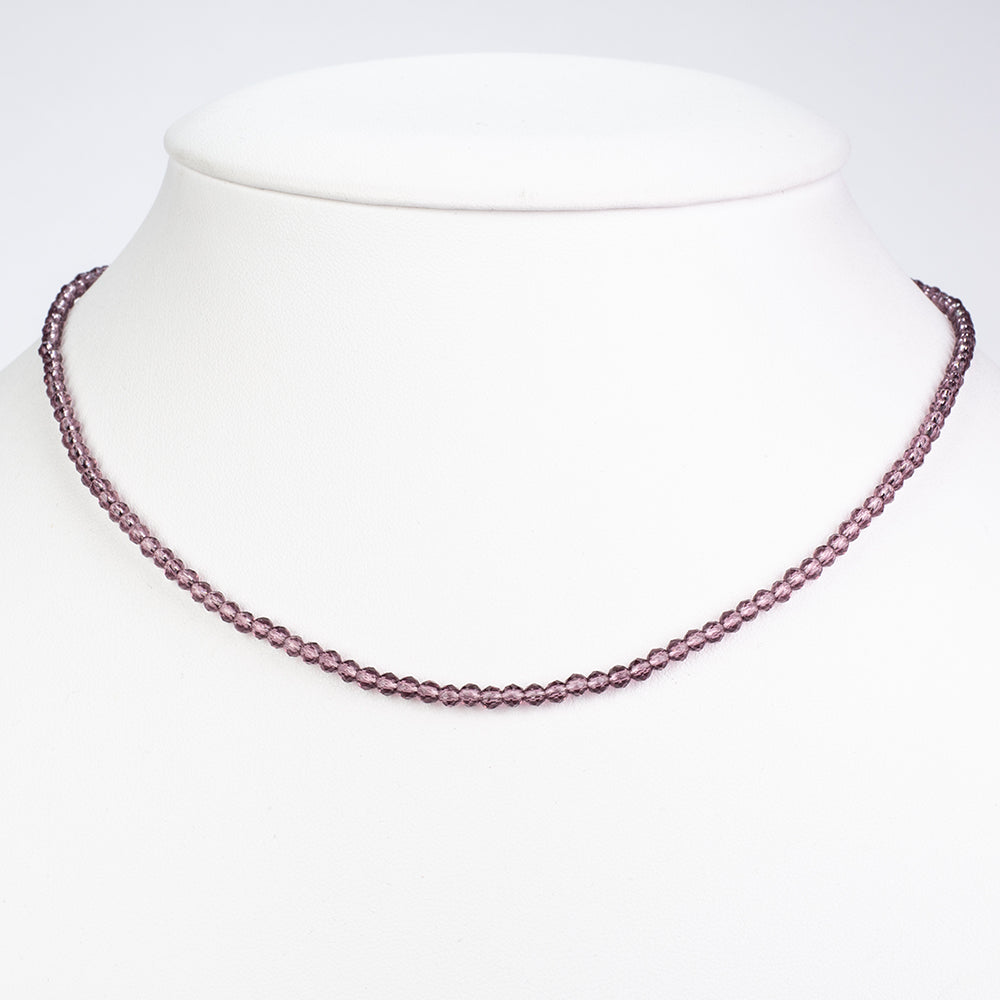 Conjunto de Aleación Bañado en Oro con Amatista ( Collar ) 3 