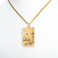 Collar de Aleación Bañado en Oro ( Collar +Colgante )