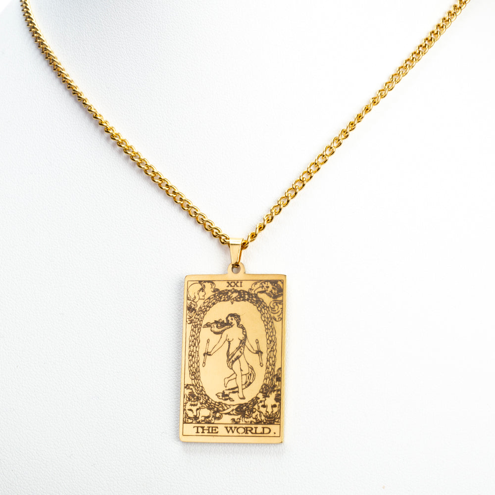 Collar de Aleación Bañado en Oro ( Collar +Colgante ) 2 