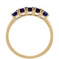 Anillo de Oro 9K con Zafiro de Tailandia