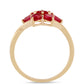 Anillo de Oro 9K con Rubí de Madagascar