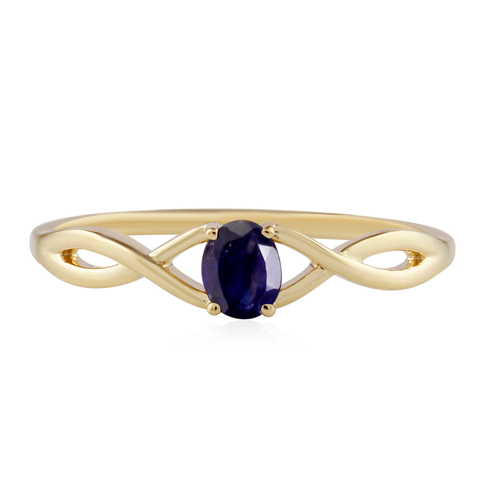 Anillo de Oro 9K con Zafiro de Tailandia 1 