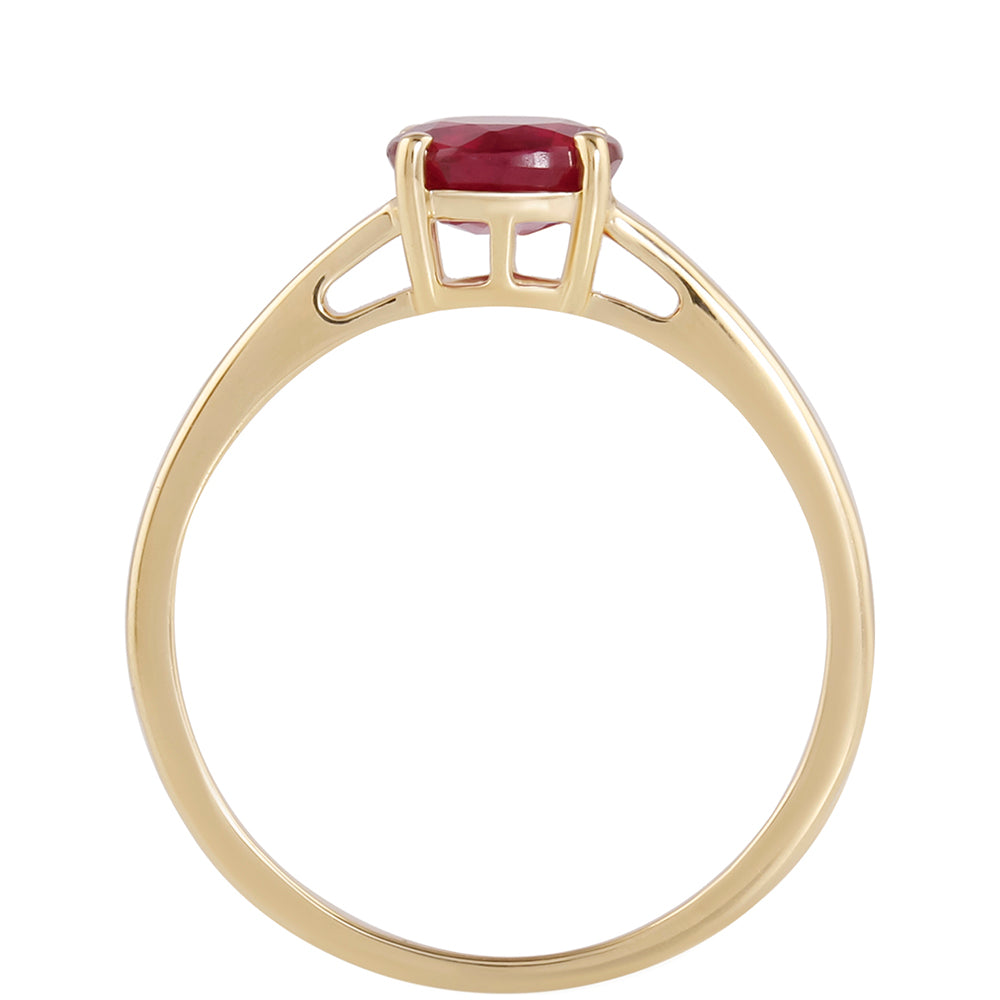 Anillo de Oro 9K con Rubí de Madagascar 2 