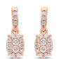 Pendientes de Oro 9K con Diamante Rosa