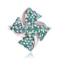 Anillo de Plata con Esmeralda de Brasil