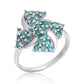 Anillo de Plata con Esmeralda de Brasil
