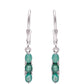 Pendientes de Plata con Esmeralda de Brasil