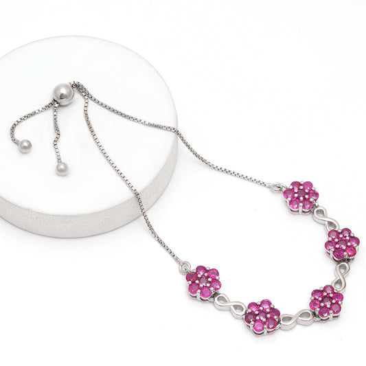 Pulsera de Plata con Rubí de Madagascar