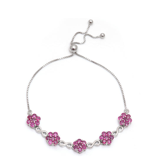 Pulsera de Plata con Rubí de Madagascar