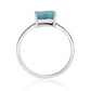 Anillo de Plata con Esmeralda de Brasil