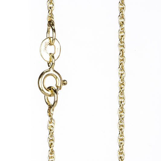 Collar de Plata Bañada en Oro