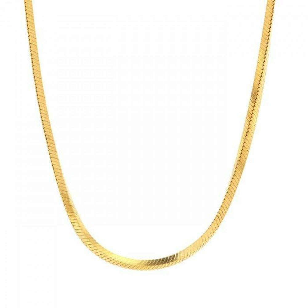 Cadena de Plata Bañada en Oro 1 