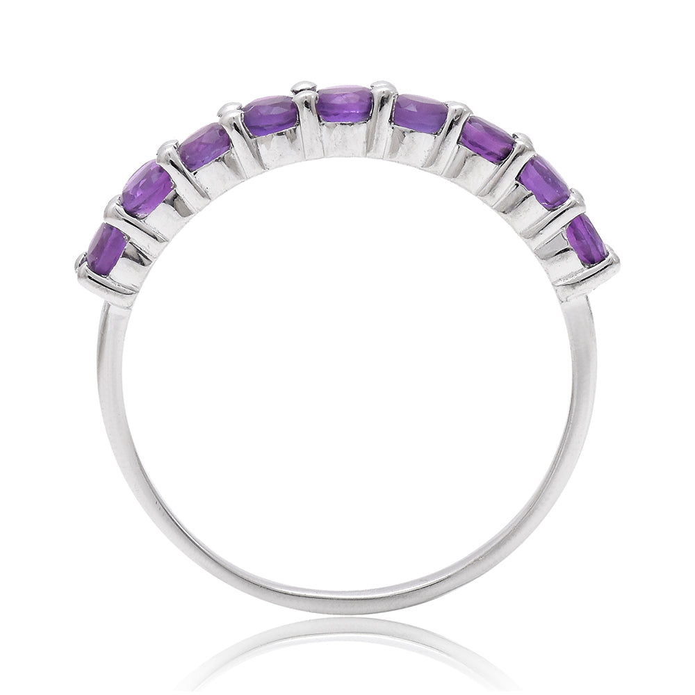 Anillo de Plata con Amatista de Marruecos