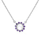 Collar de Plata con Amatista de Marruecos y Perla blanca de agua dulce
