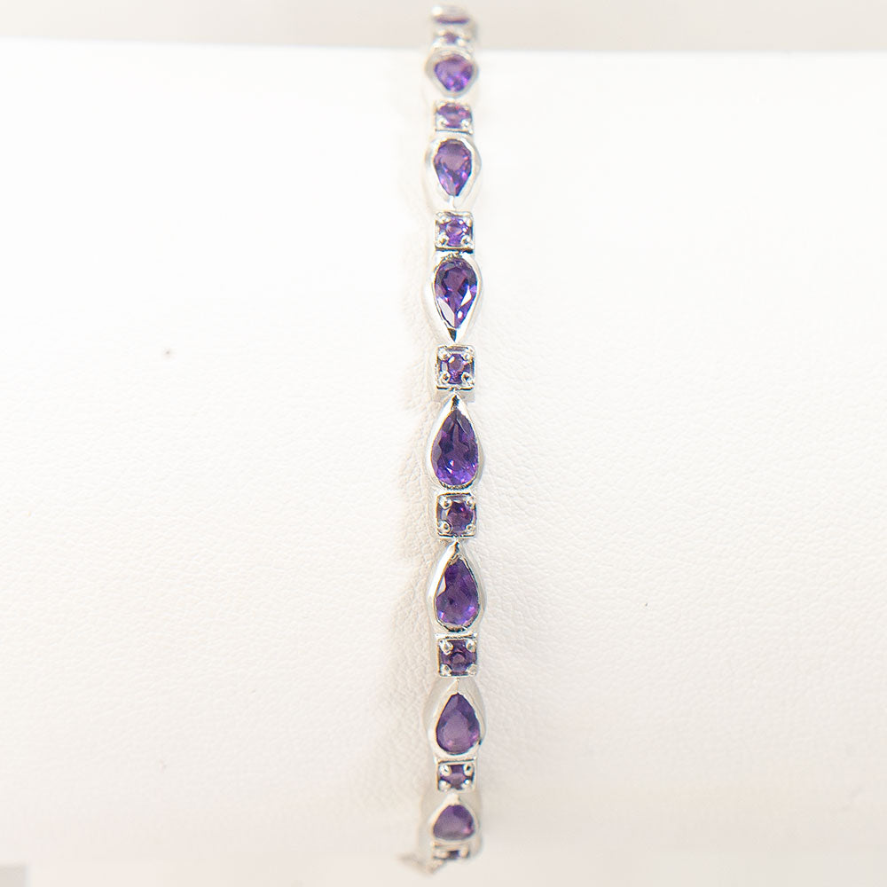 Brazalete de Plata con Amatista de Marruecos 3 