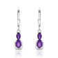 Pendientes de Plata con Amatista de Marruecos