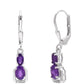 Pendientes de Plata con Amatista de Marruecos