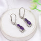 Pendientes de Plata con Amatista de Marruecos