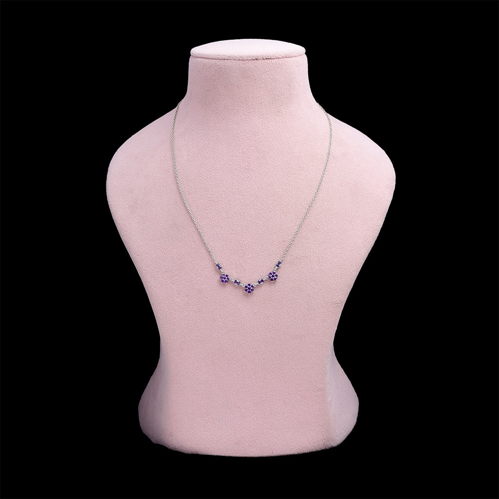 Collar de Plata con Amatista de Marruecos