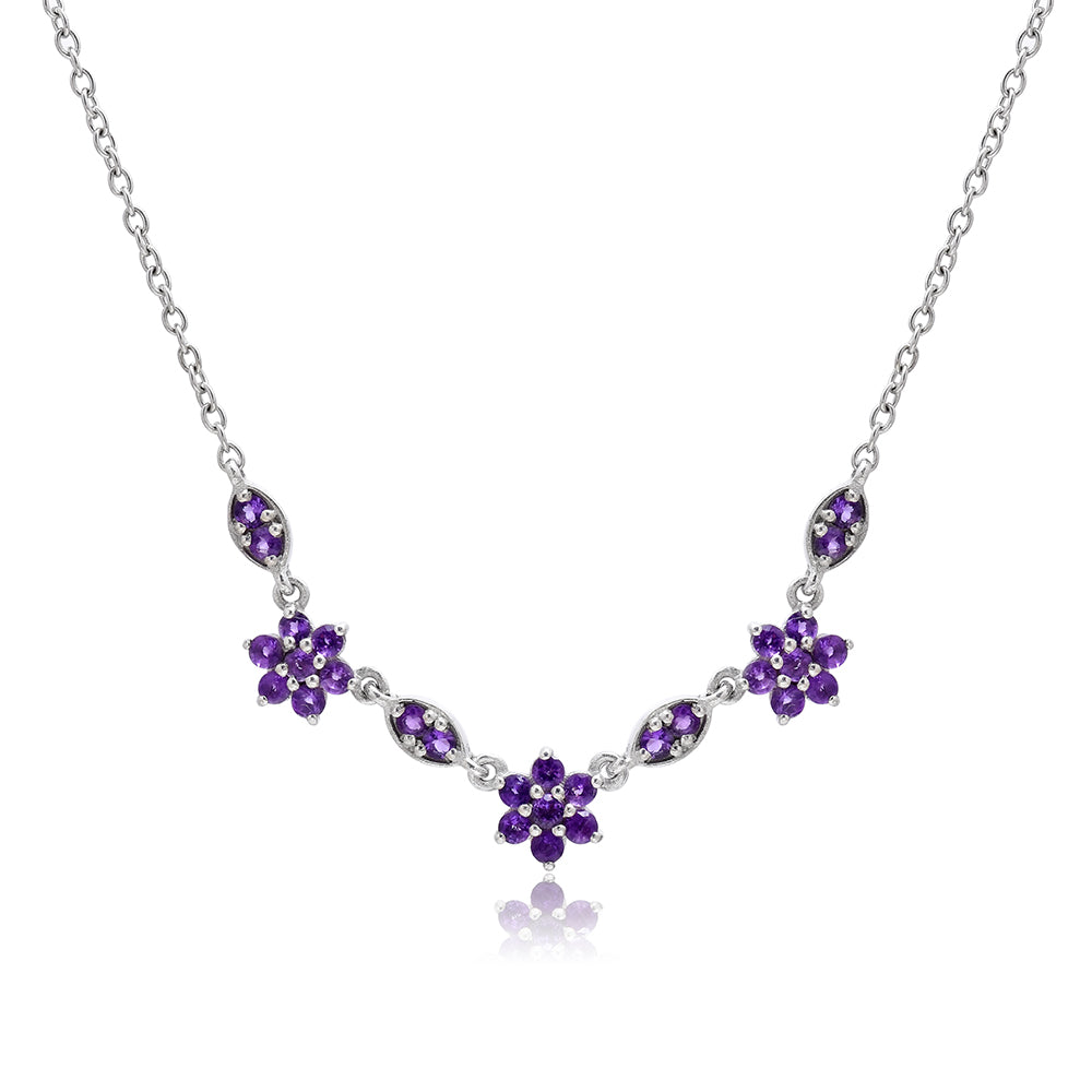 Collar de Plata con Amatista de Marruecos 3 