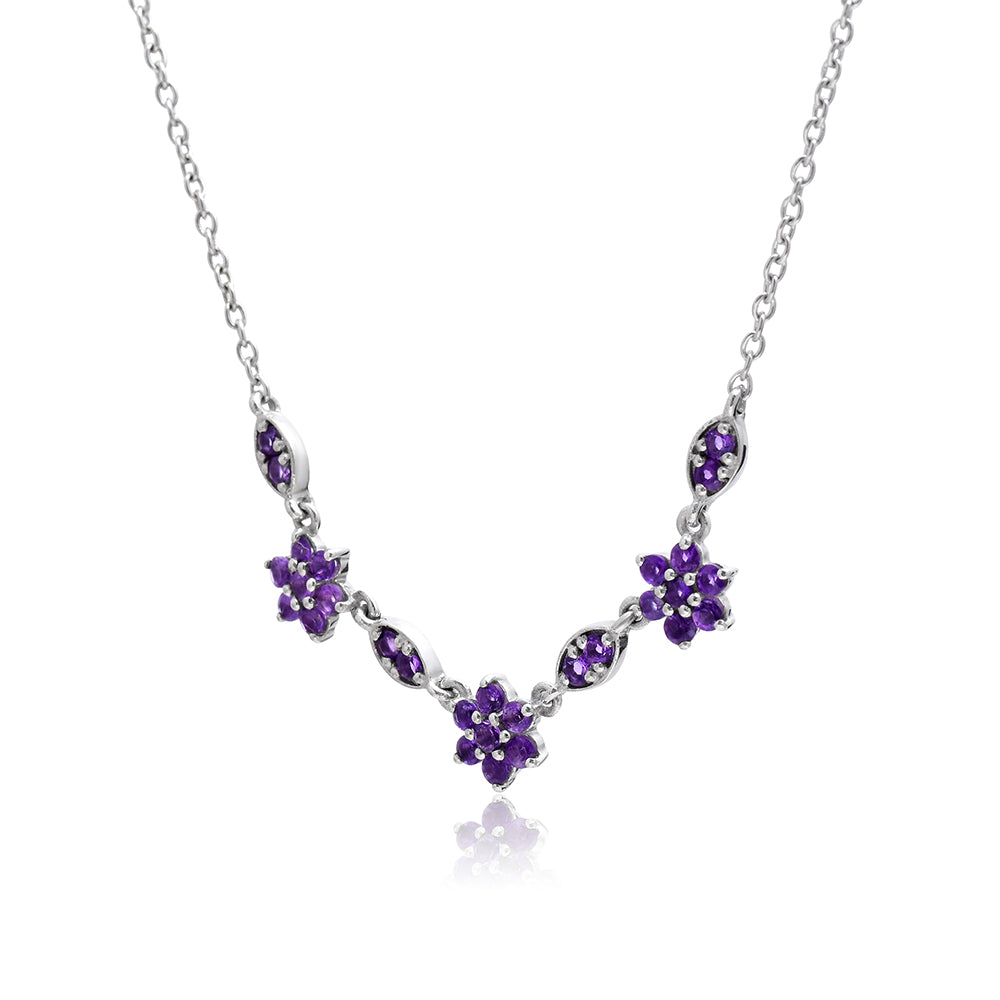 Collar de Plata con Amatista de Marruecos 4 