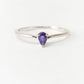 Conjunto de Plata con Amatista de Marruecos y Topacio Blanco ( Anillo )