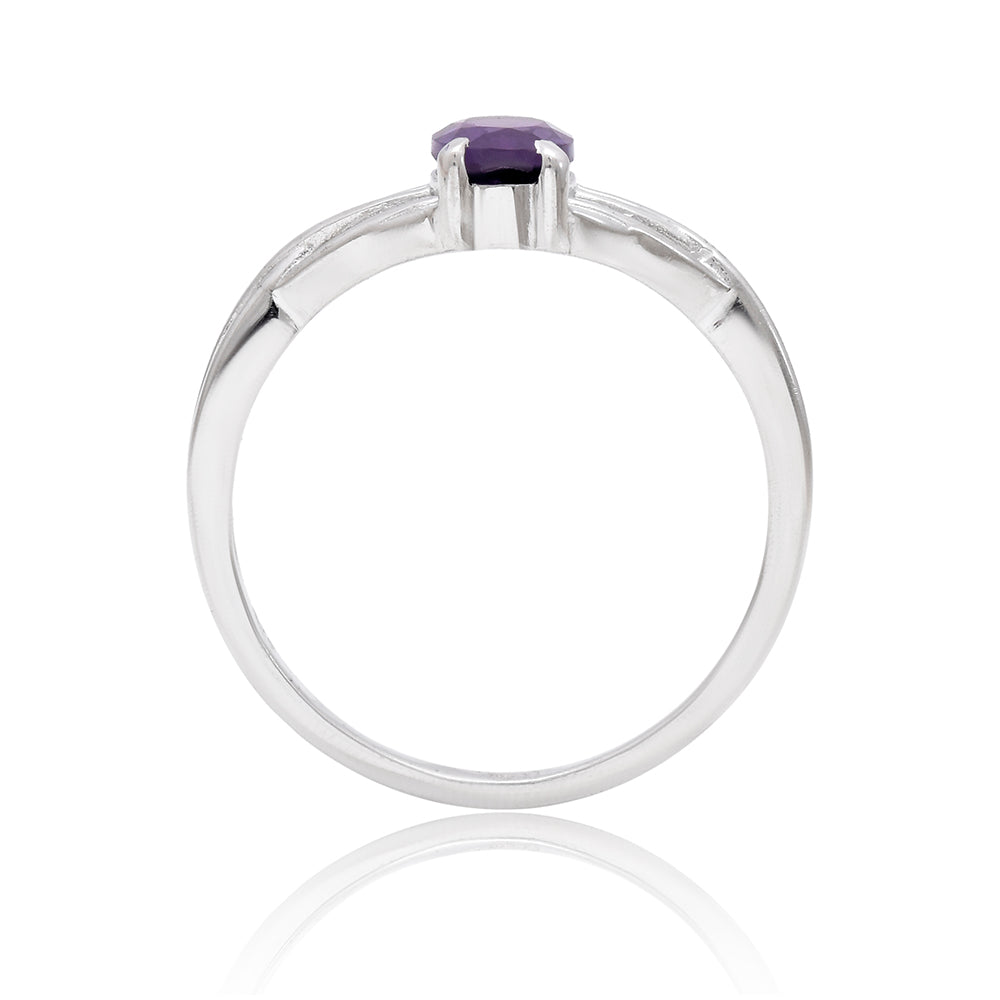 Anillo de Plata con Amatista de Marruecos 4 