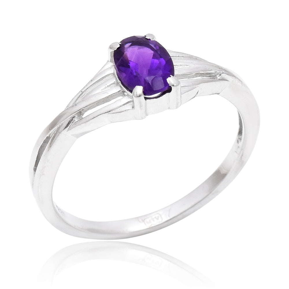 Anillo de Plata con Amatista de Marruecos 1 