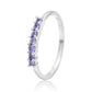 Anillo de Plata con Tanzanita AAA