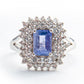Anillo de Plata con Tanzanita AAA