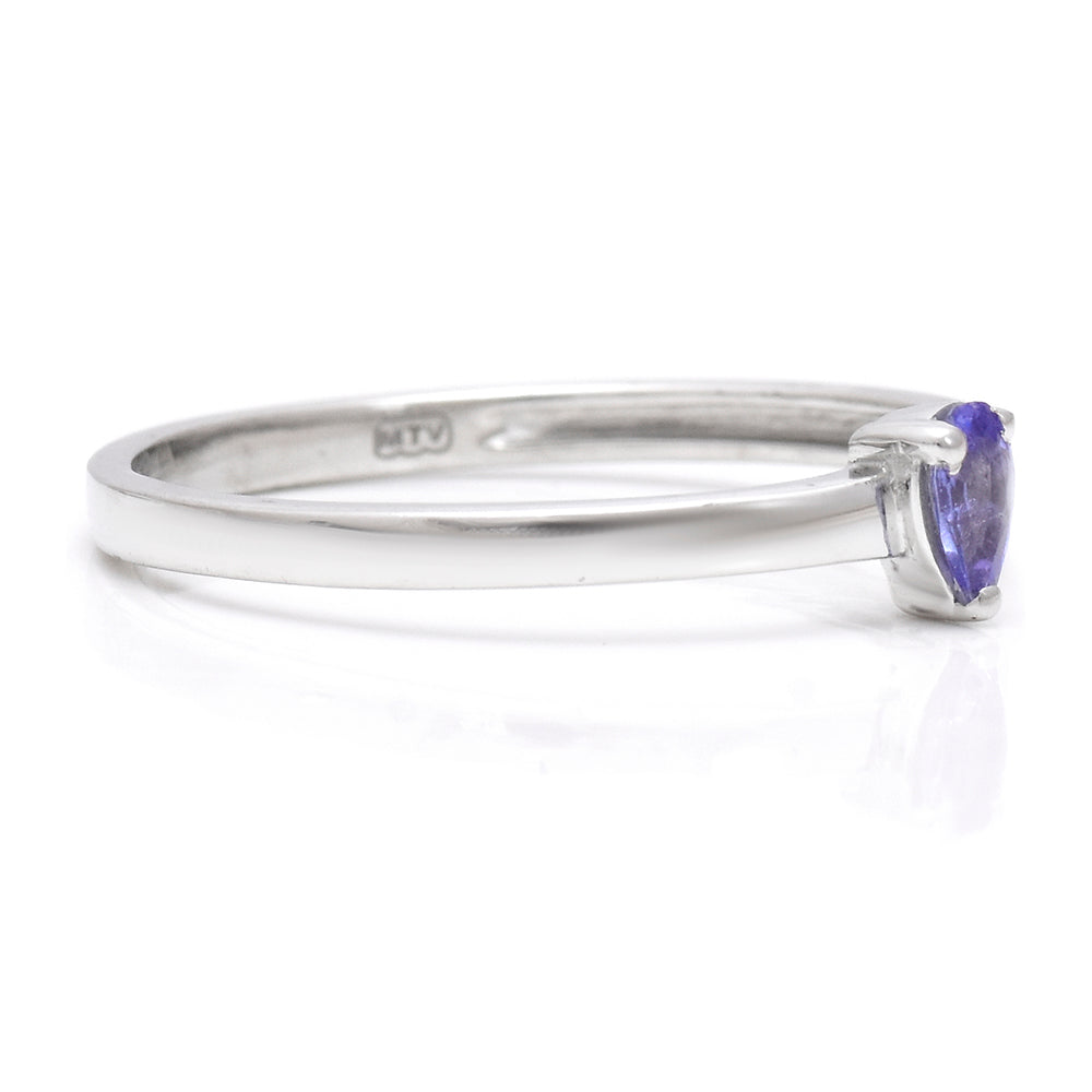 Anillo de Plata con Tanzanita AAA 3 