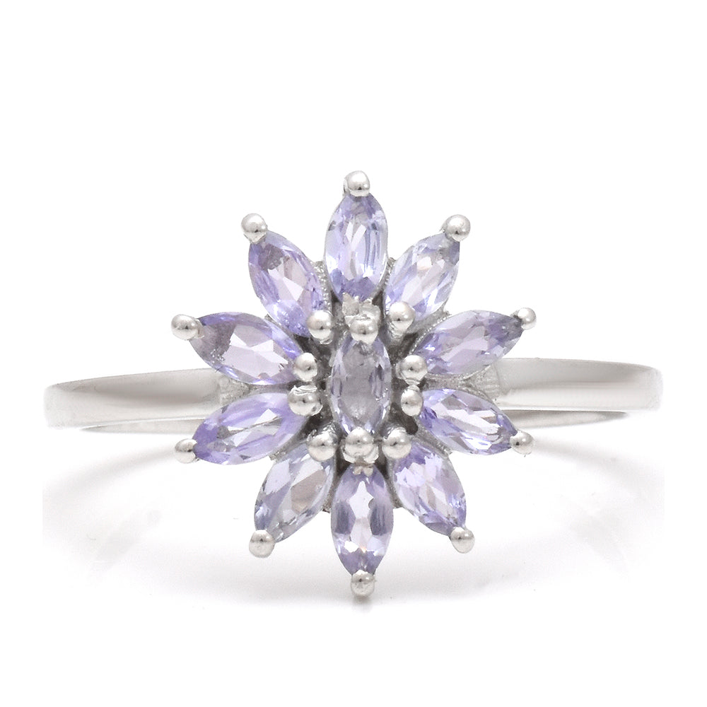 Anillo de Plata con Tanzanita AAA