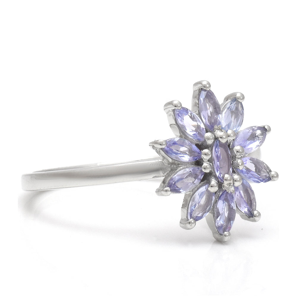 Anillo de Plata con Tanzanita AAA