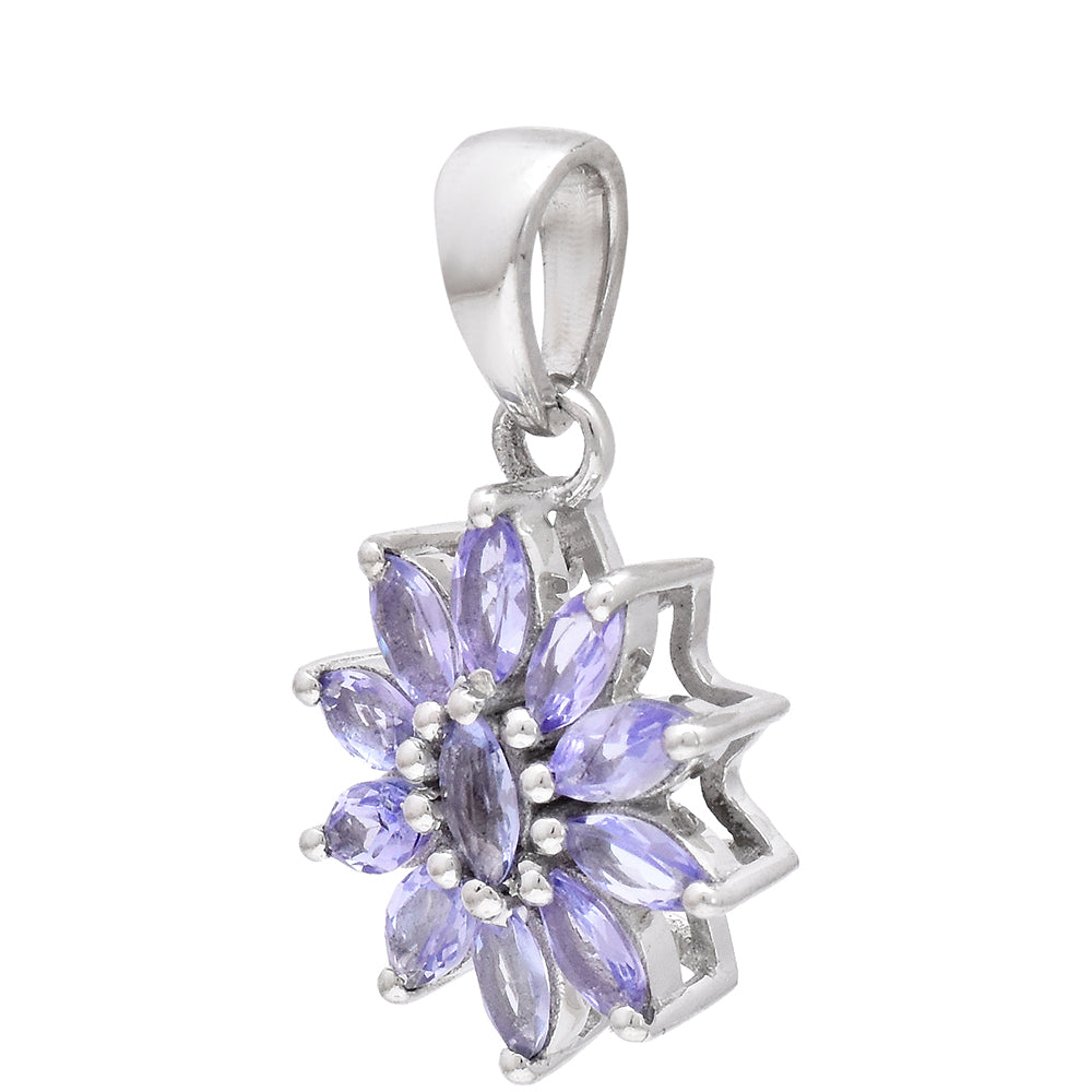 Colgante de Plata con Tanzanita AAA
