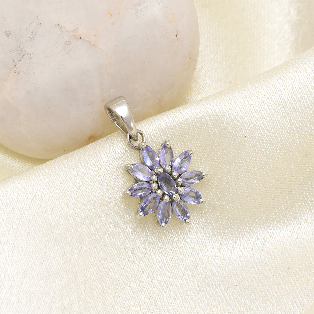 Colgante de Plata con Tanzanita AAA