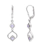 Pendientes de Plata con Tanzanita AAA