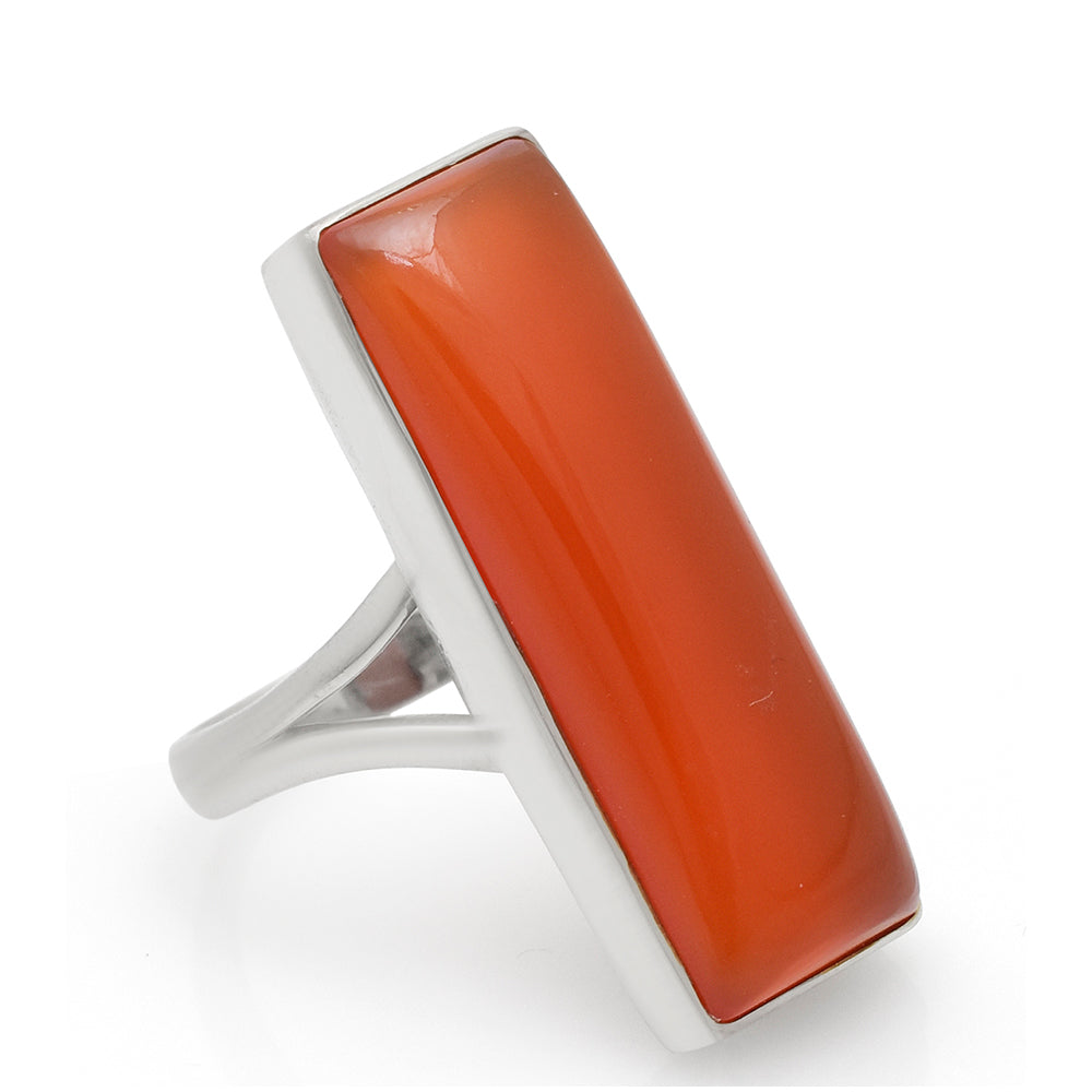 Anillo de Plata con Ágata Roja