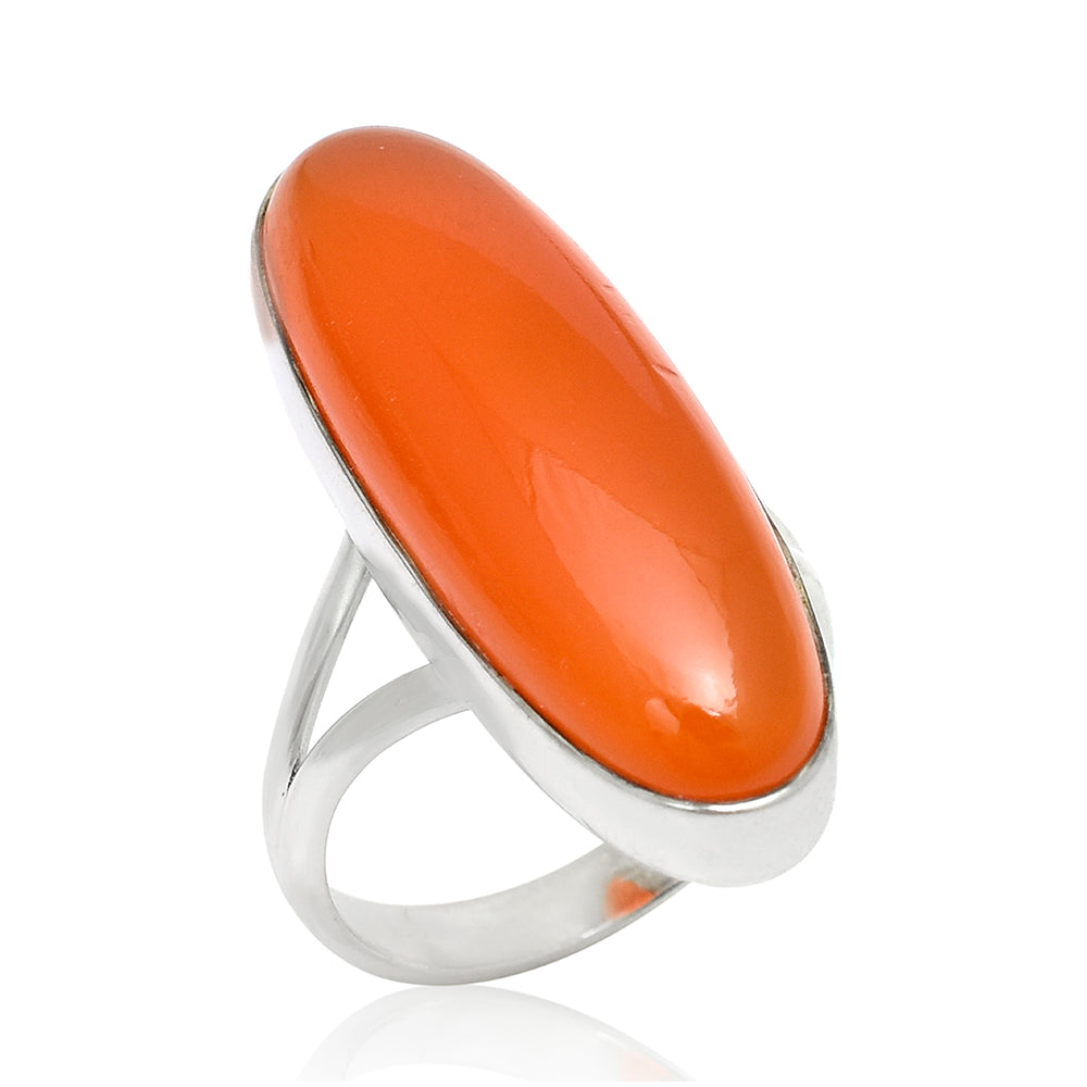 Anillo de Plata con Ágata Roja 2 